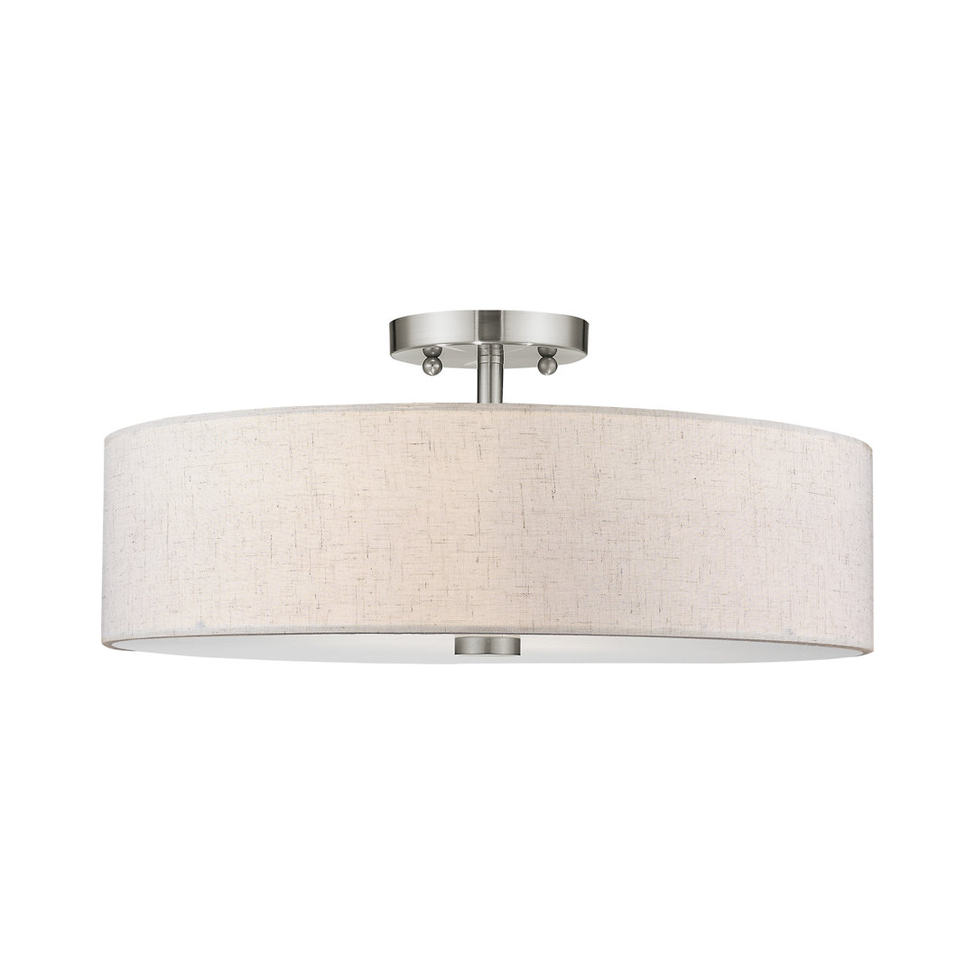 Flaire 4-Light 18" Semi Flush Mount